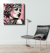 Painted Passions canvas displayed in a modern living room